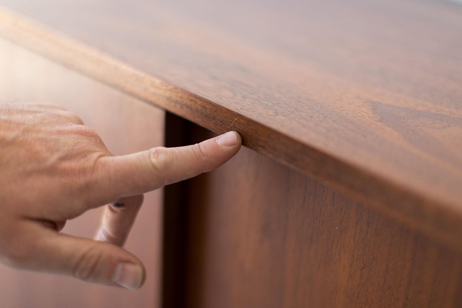 Florence Knoll Walnut Floating Credenza for Knoll Inc. 6