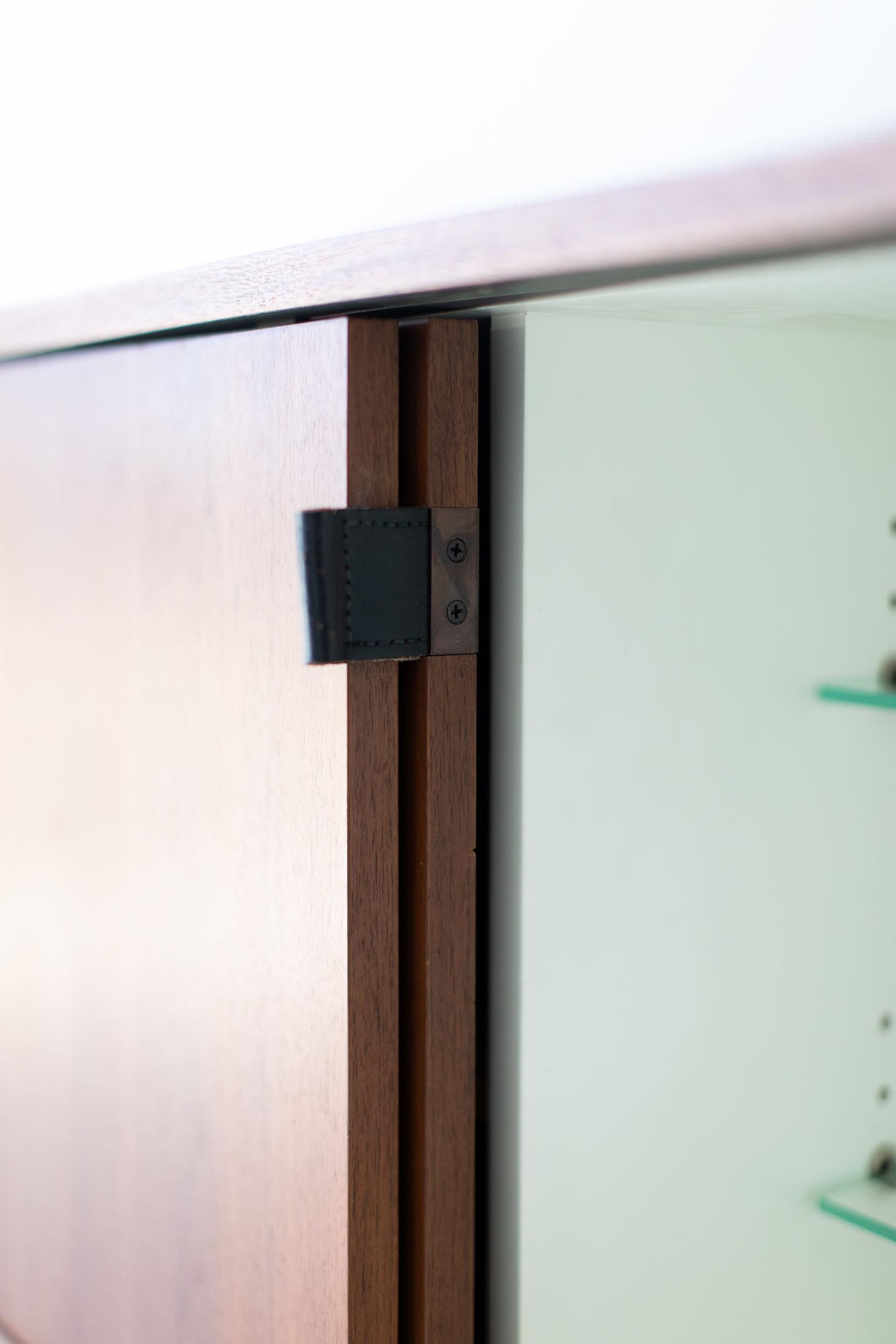 Mid-20th Century Florence Knoll Walnut Floating Credenza for Knoll Inc.