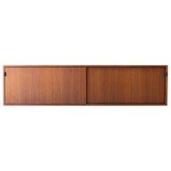Used Florence Knoll Walnut Floating Credenza for Knoll Inc.