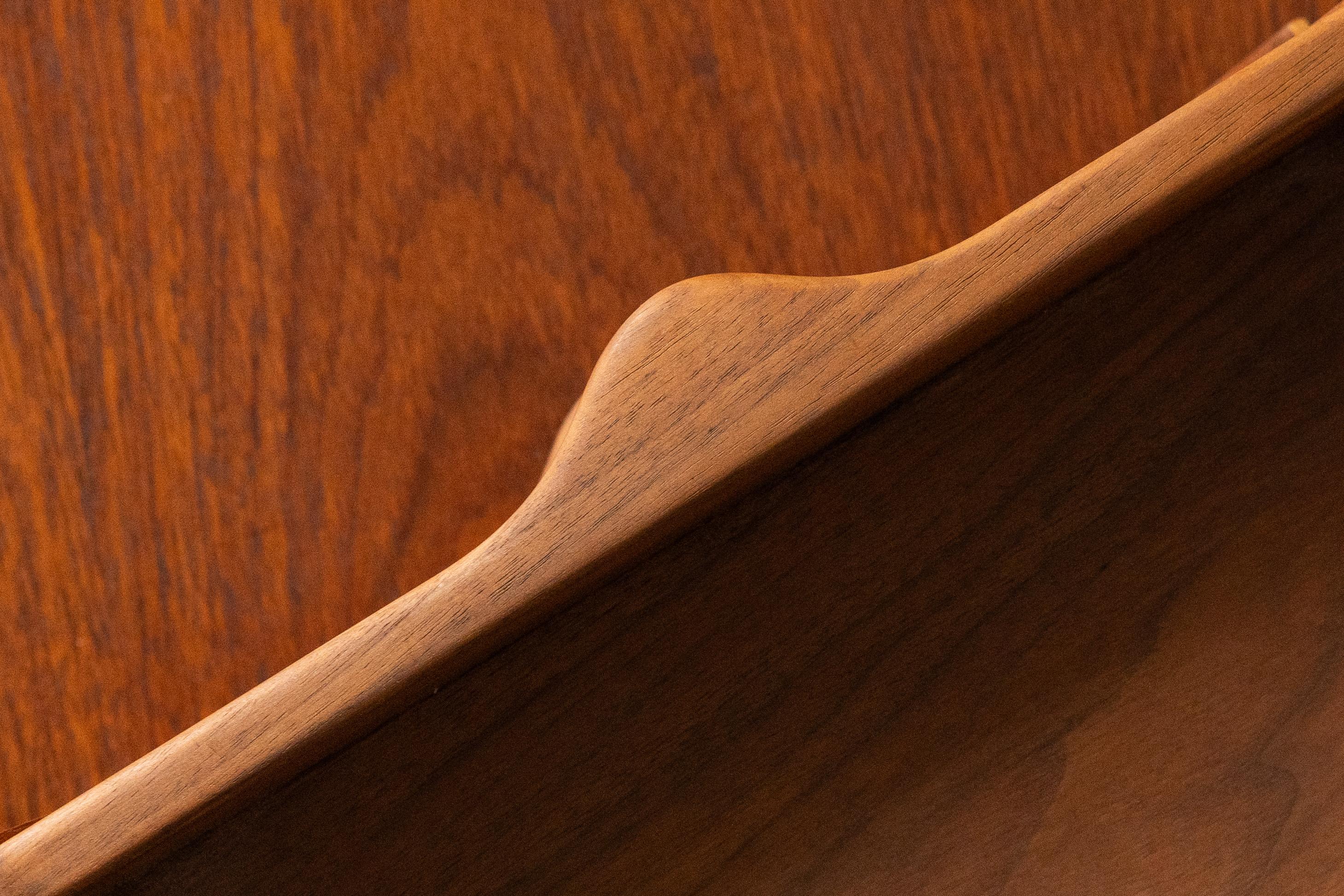 Florence Knoll Briefablage aus Nussbaum im Angebot 2