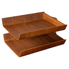 Florence Knoll Walnut Letter Tray