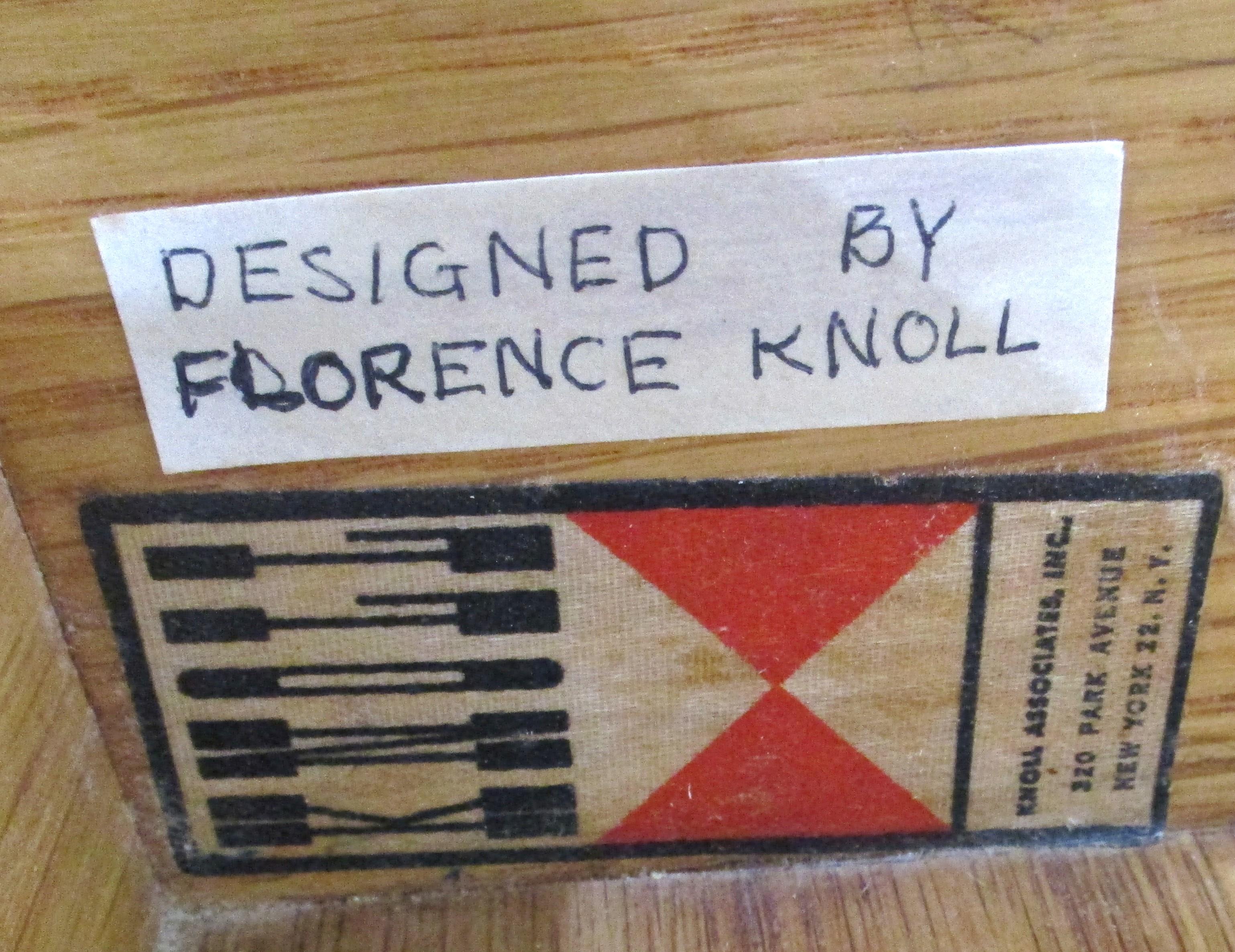 Florence Knoll Walnut Nightstands for Knoll  For Sale 8