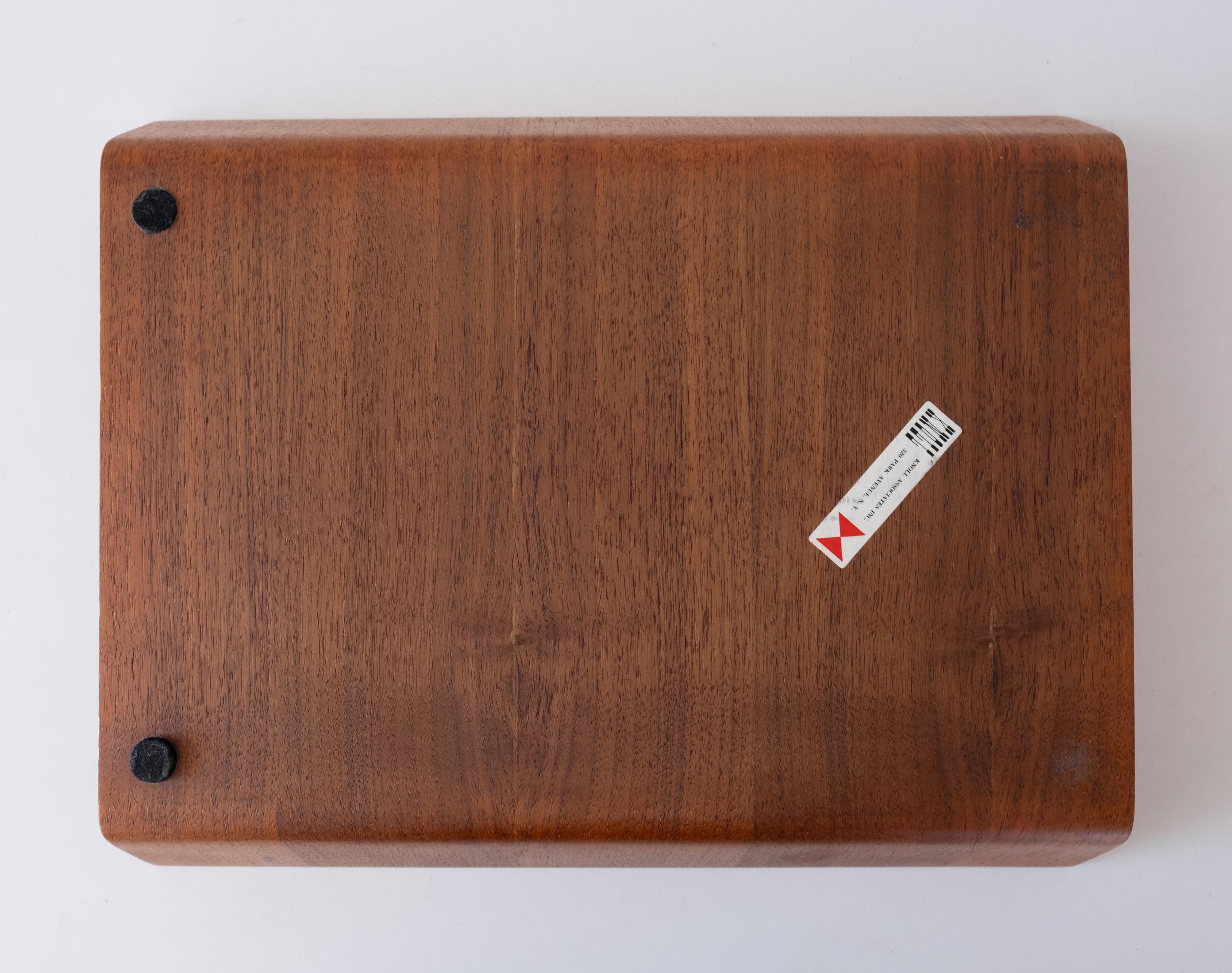 Florence Knoll Walnut Plywood Letter Tray 1