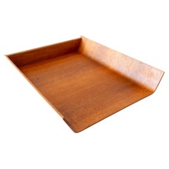 Florence Knoll Walnut Plywood Letter Tray
