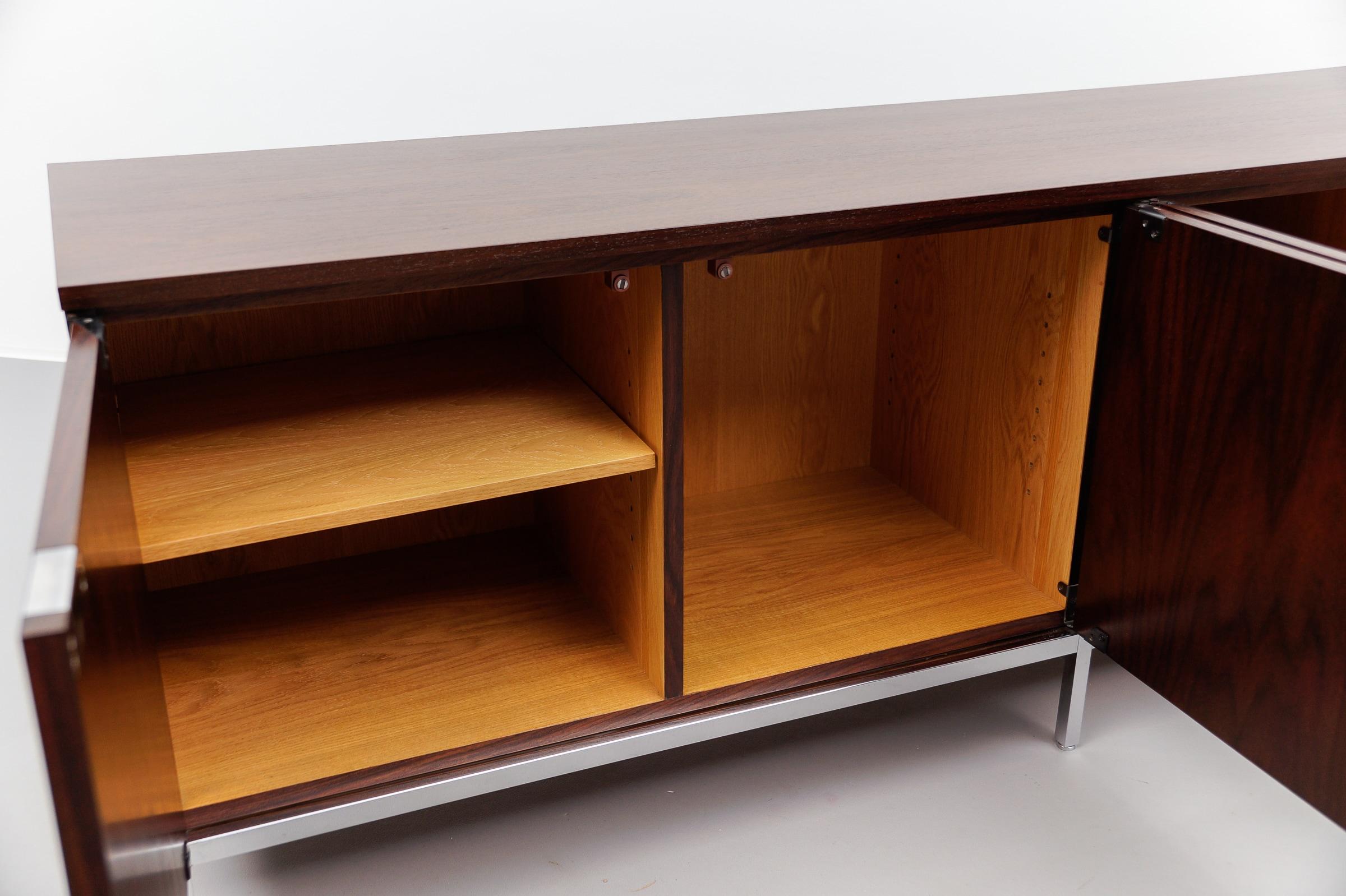 Florence Knoll Wenge Sideboard by Knoll International, 1960s For Sale 9