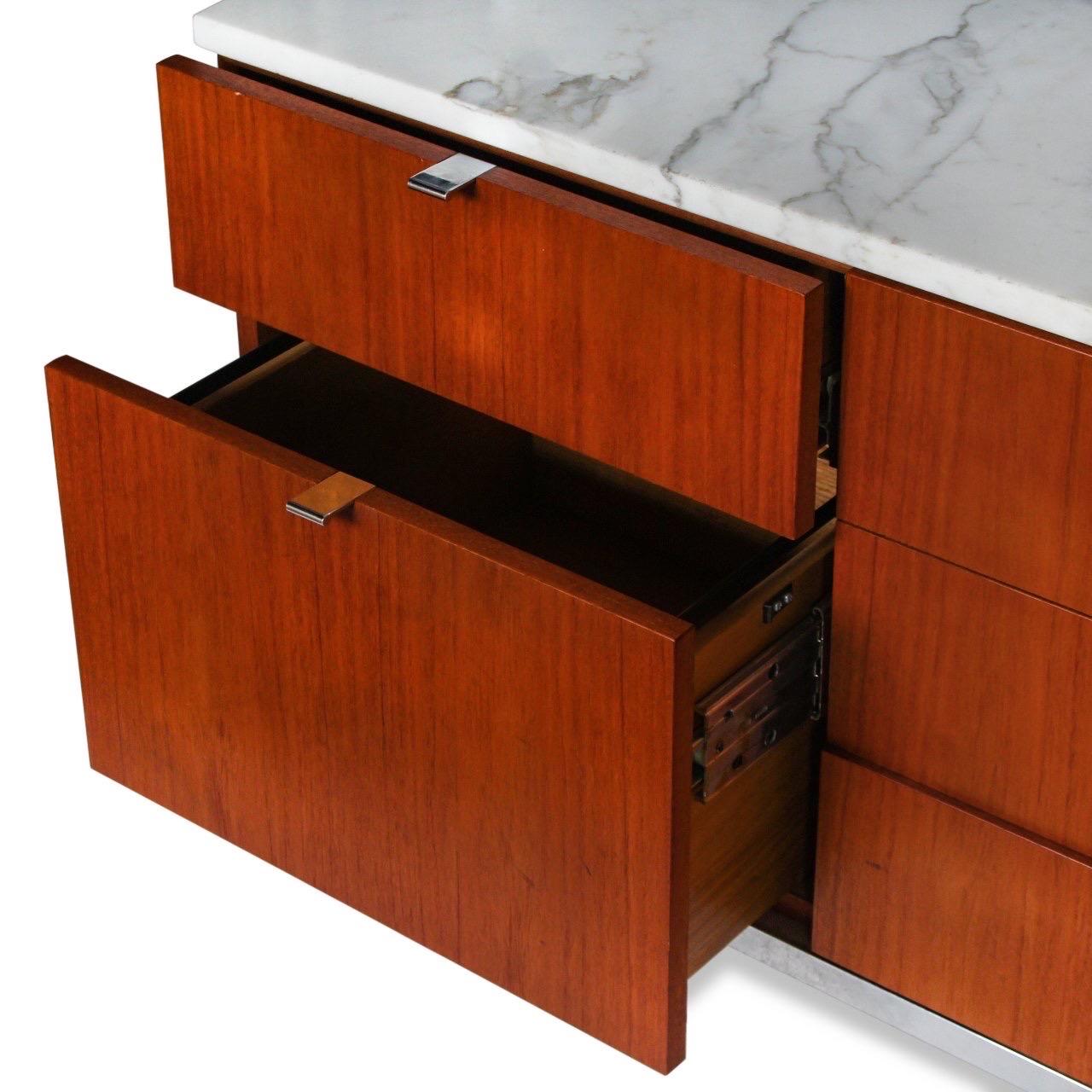 Florence Knoll Wood & Marble Credenza 4
