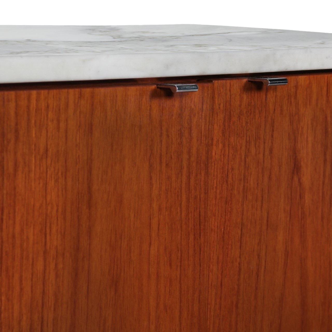 Florence Knoll Wood & Marble Credenza 1