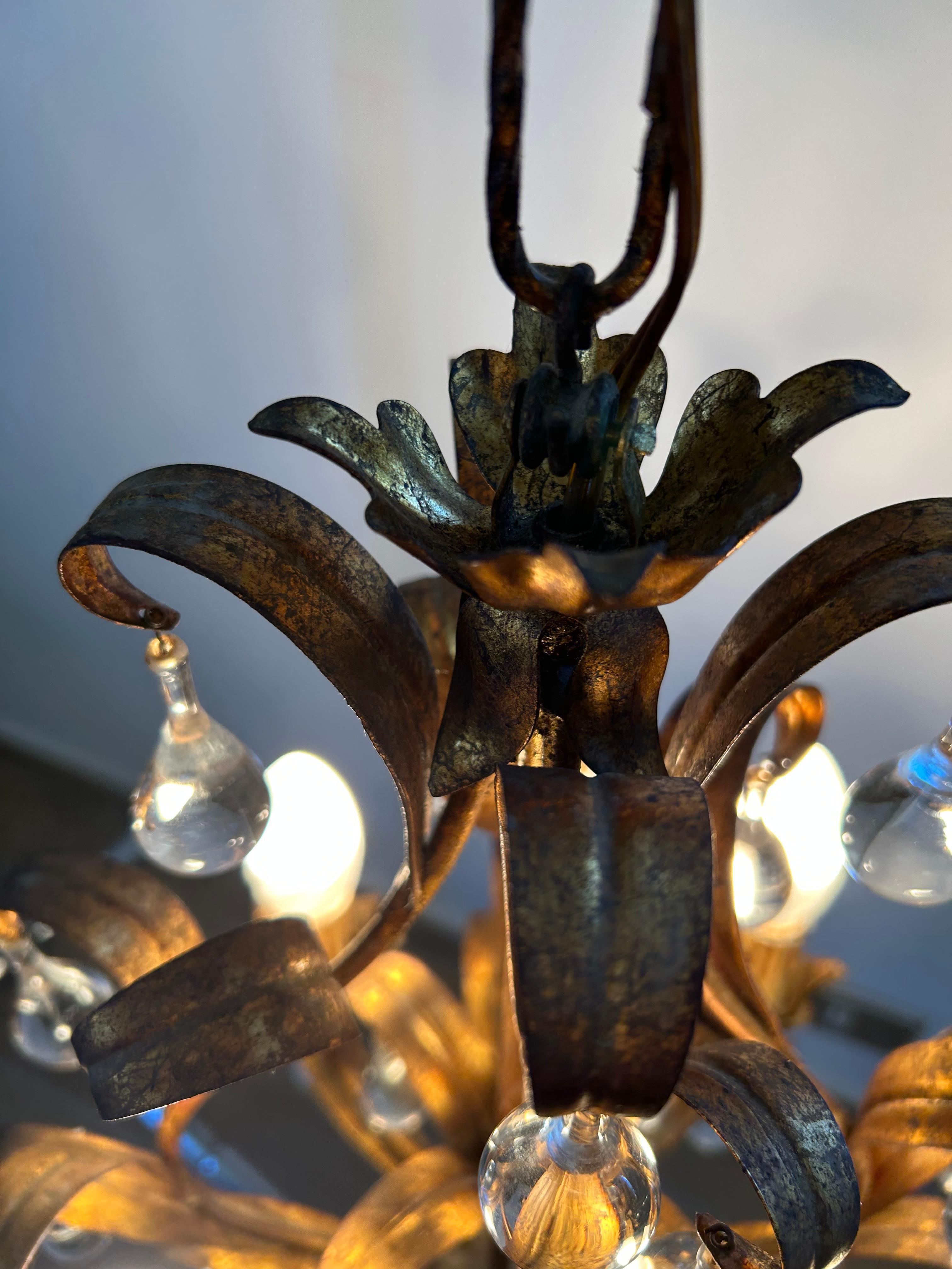 Florence Lily, Murano Glass Drops Chandelier en vente 6