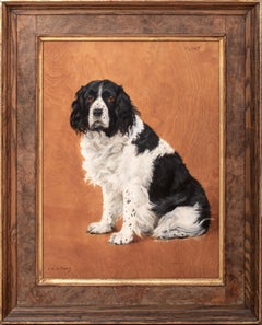 Retrato canino de "Flint" Cocker Spaniel inglés, hacia 1930