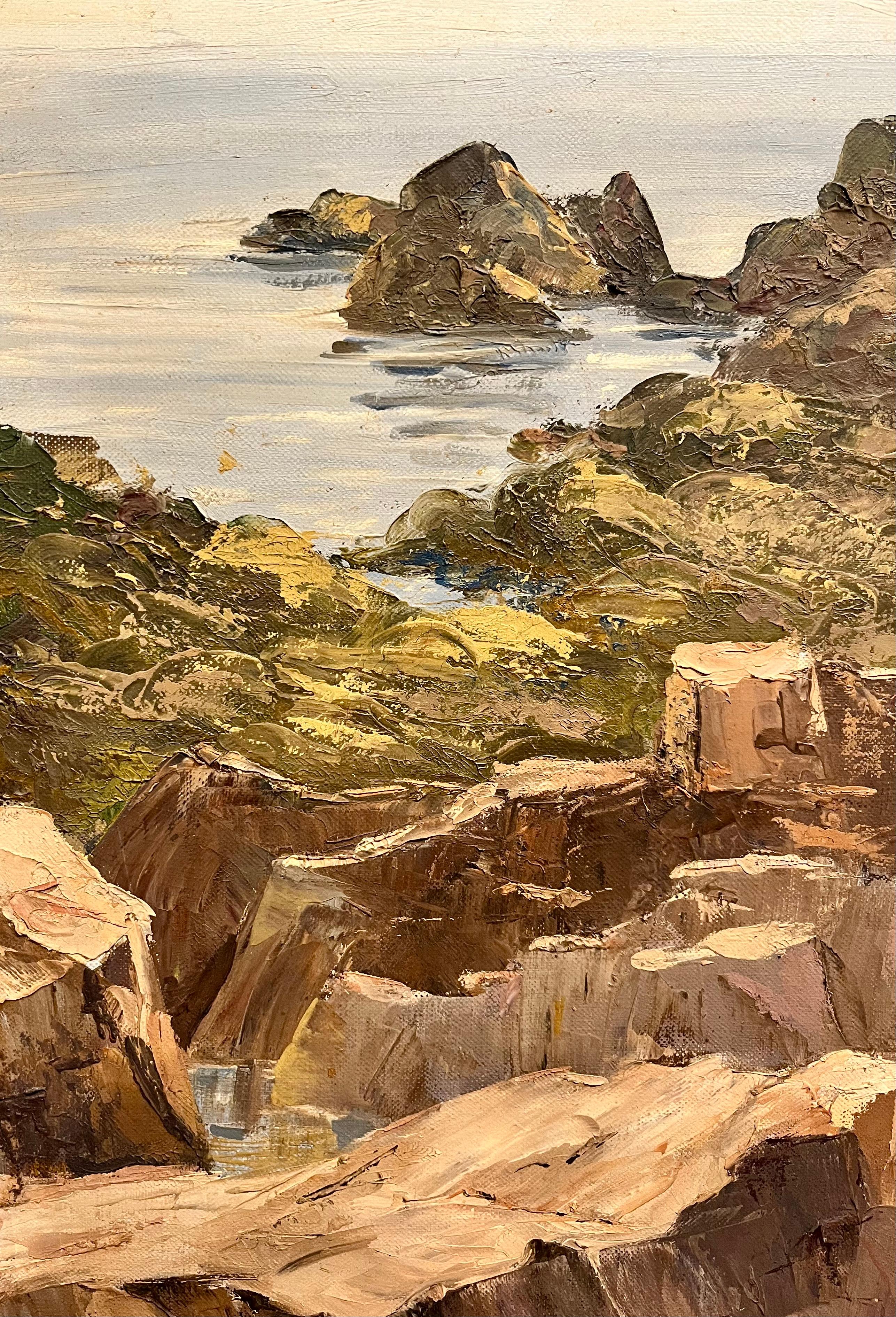 Felsenküste – Painting von Florence Prince Ewing