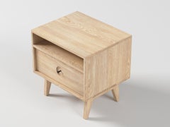 Florence Side Table in Ash Wood (Natural) by The Spalty Dog