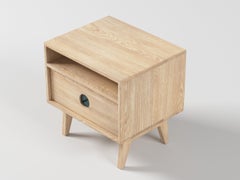 Florence Side Table in Ash Wood (Toad) by The Spalty Dog