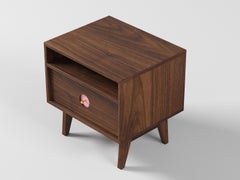 Florence Side Table in Walnut Wood (Lychee) by The Spalty Dog