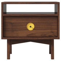 Florence Side Table in Walnut Wood (Submarine) by The Spalty Dog