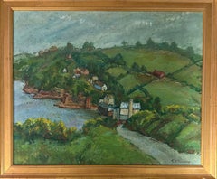 Vintage “A mill on the lake”