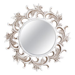 Miroir en bois massif de frêne blanc Florence