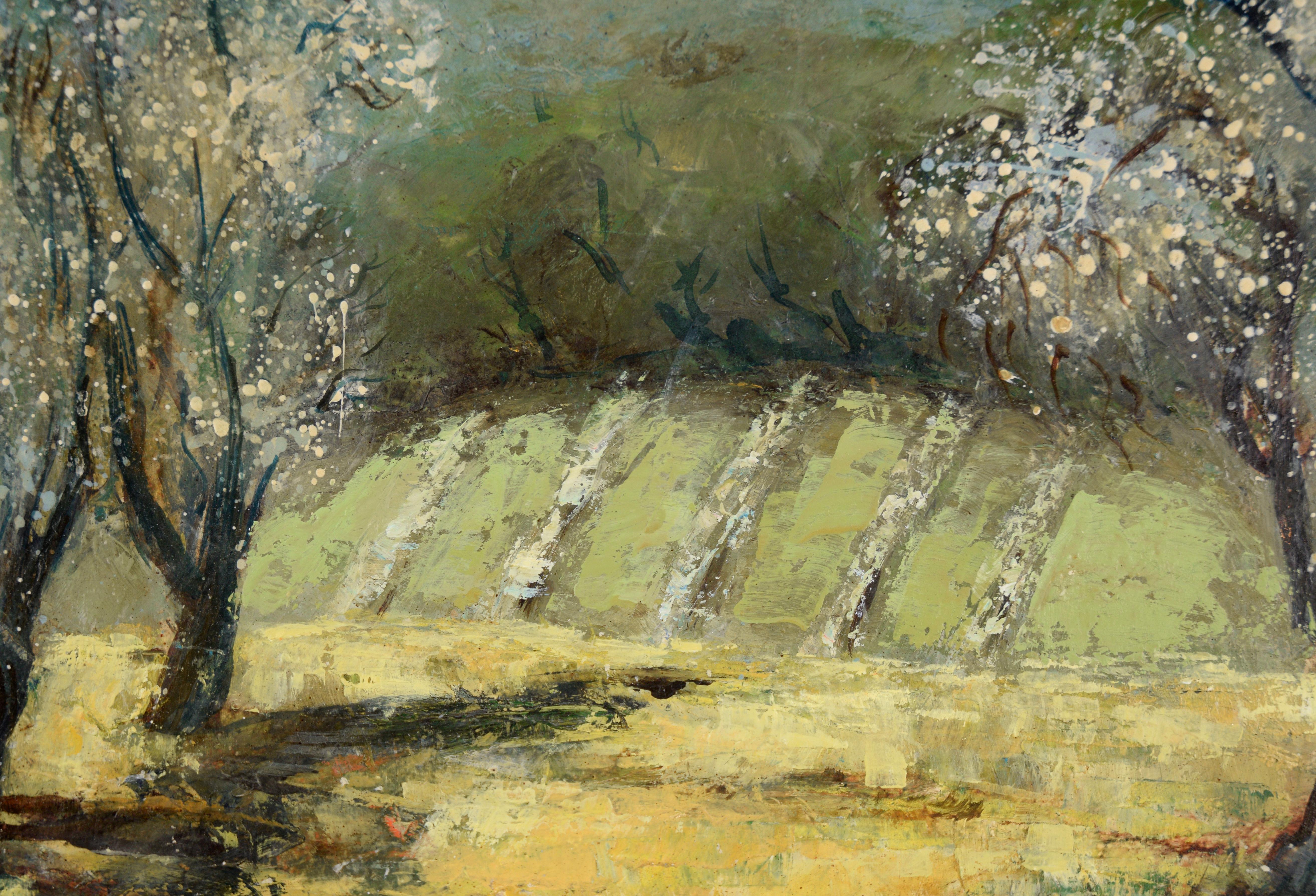 « The Awakening », paysage du début du printemps de Mt Hamilton, huile sur massonite en vente 2