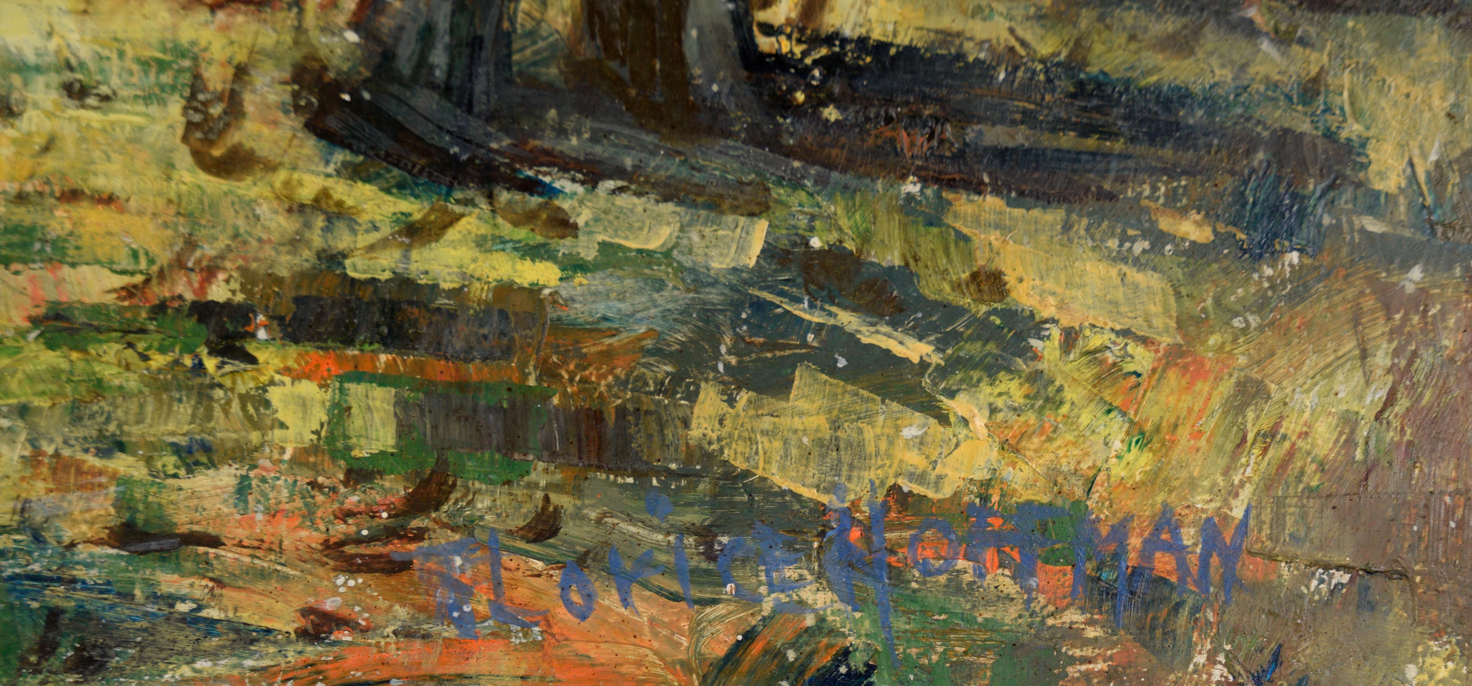 « The Awakening », paysage du début du printemps de Mt Hamilton, huile sur massonite en vente 4