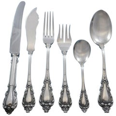 Florencia by Plateria De Pilar Peru Sterling Silver Flatware Set Service 50 Pcs