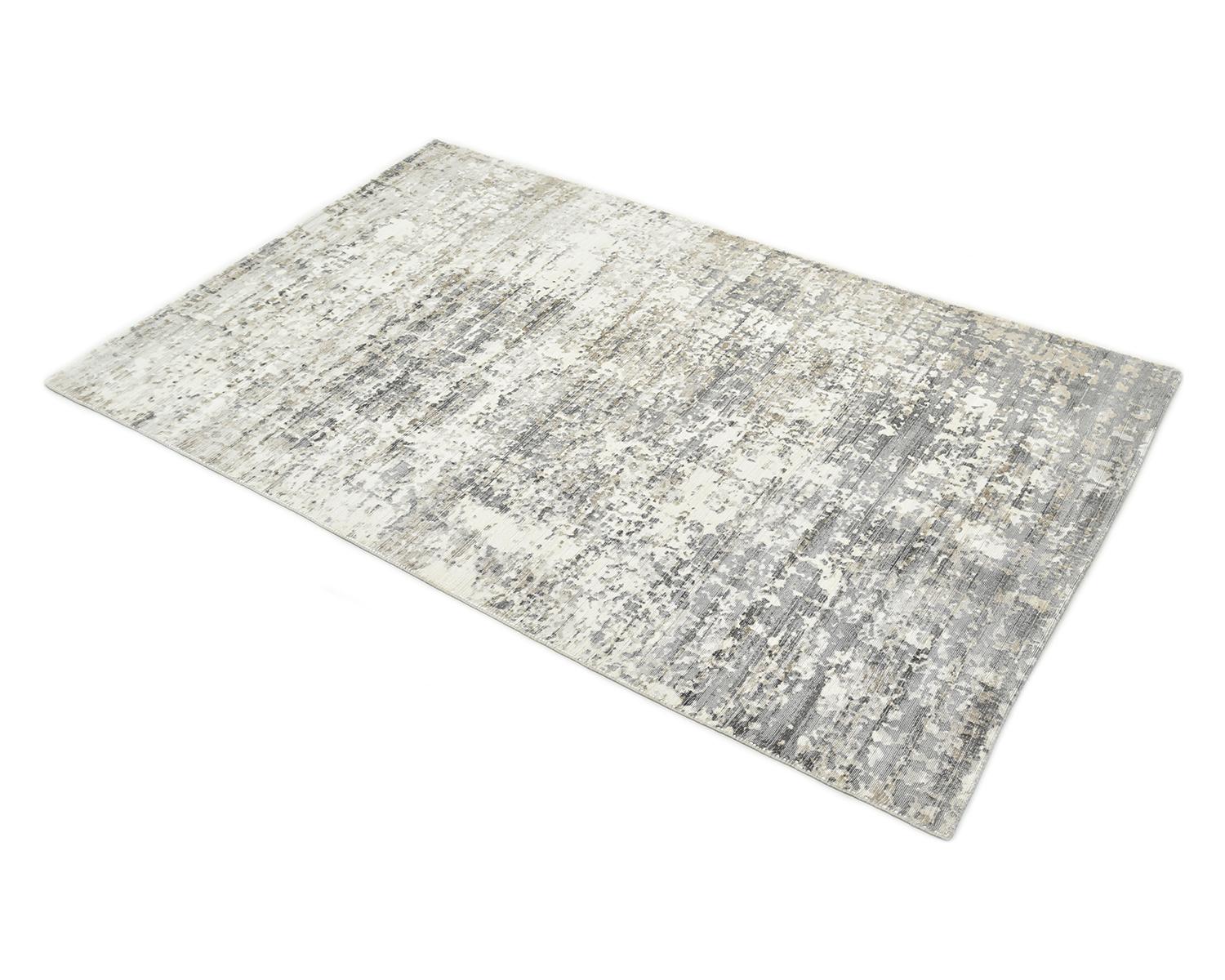 Florencio, Contemporary Abstract Handmade Area Rug, Ash 1