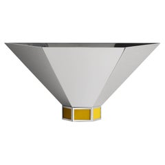 Applique Florens in acciaio inox lucidato a specchio, design di Yaniv Chen