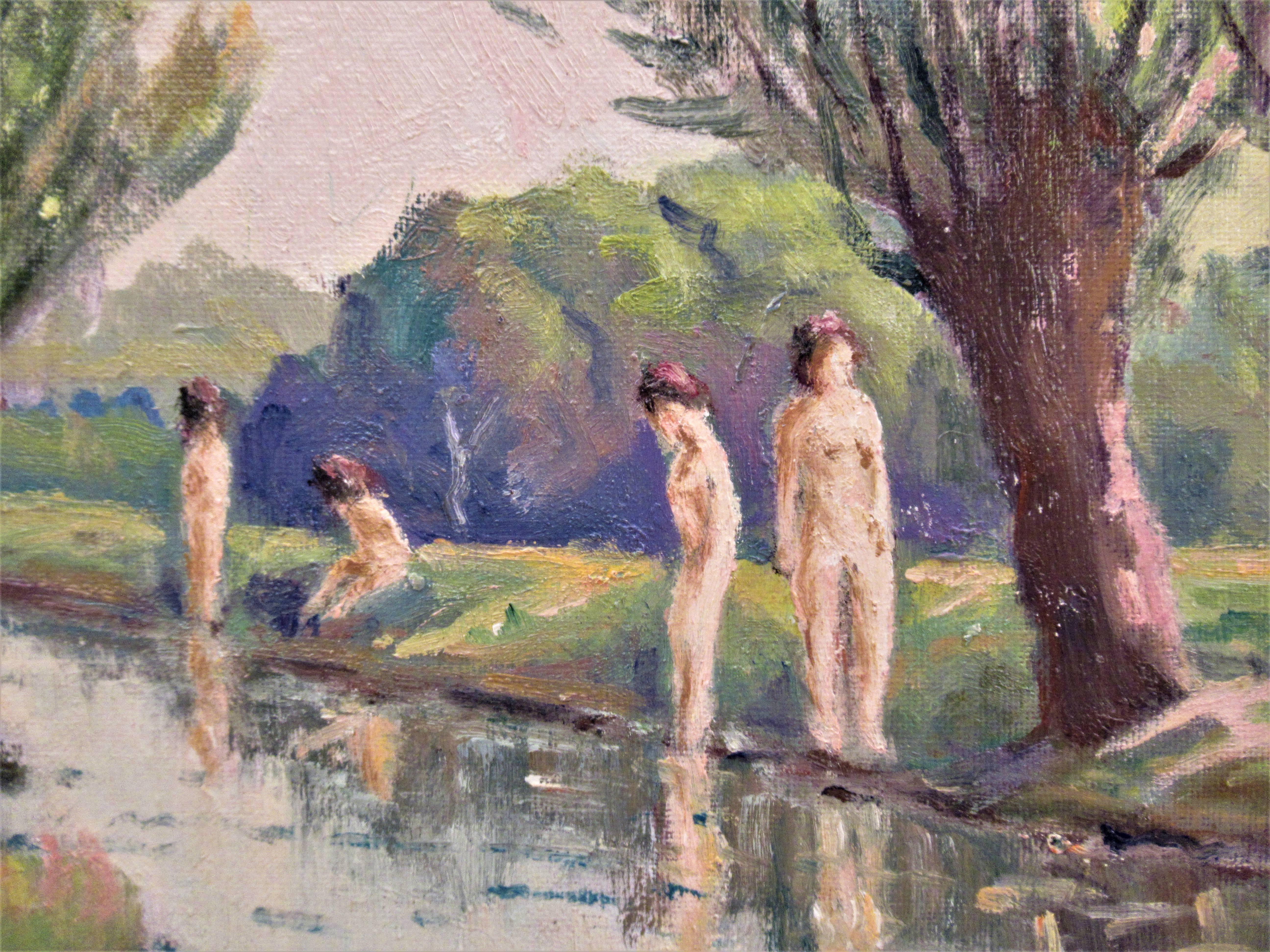 Environ de Grenoble - Painting Impresionista de Florent Chade