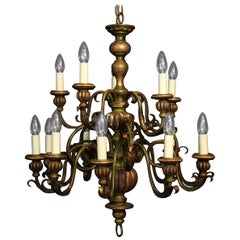 Florentine 15-Light Double Tiered Polychrome Chandelier