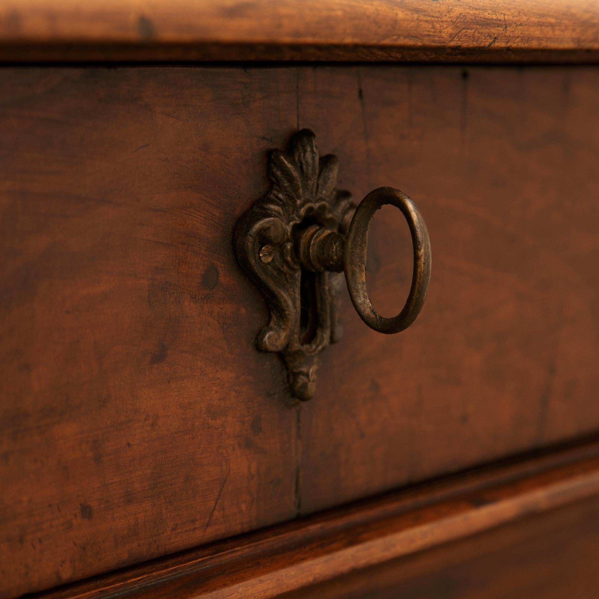 Florentine 17th century Louis XIV Period Walnut and Bronze consoles/center table For Sale 1