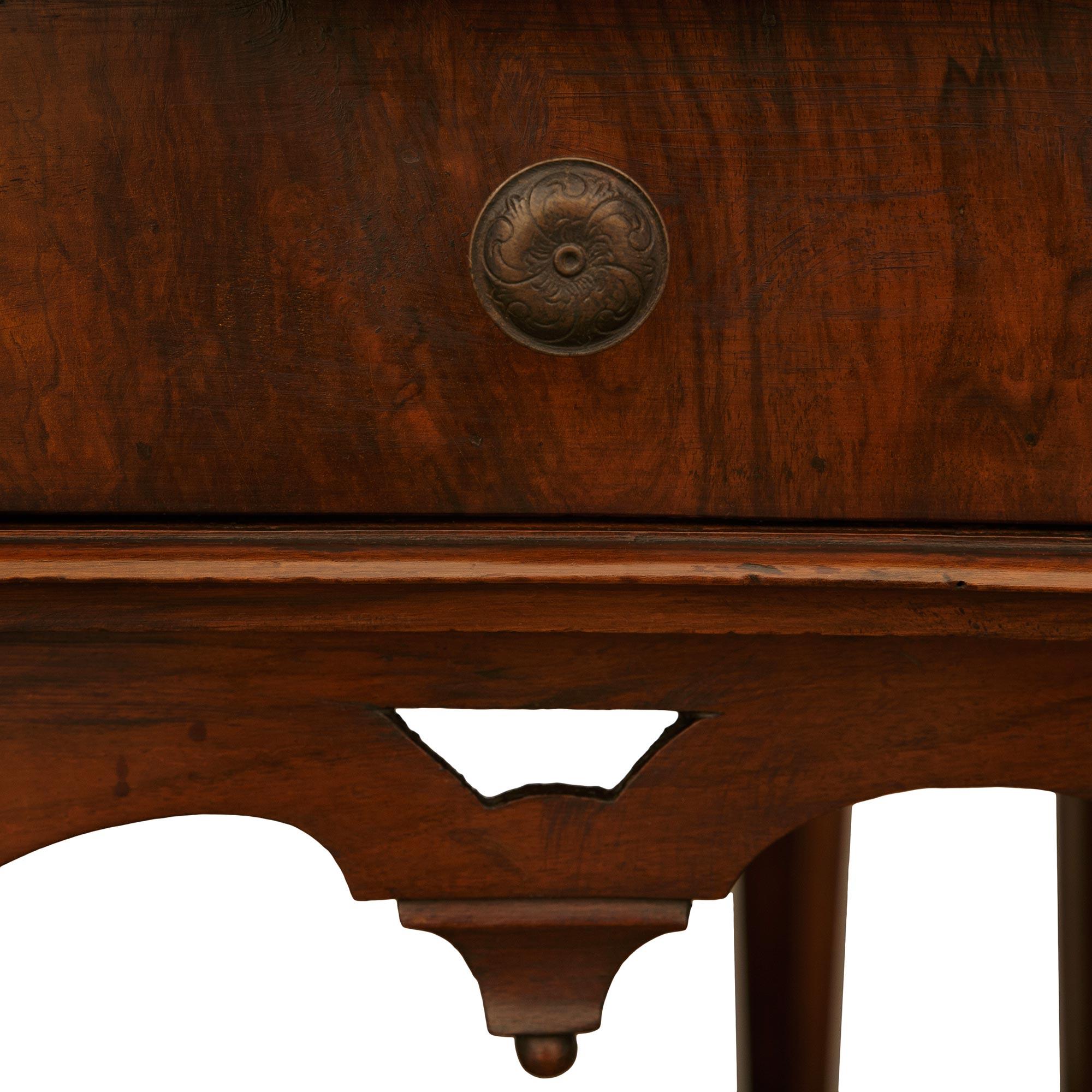 Florentine 17th century Louis XIV Period Walnut and Bronze consoles/center table For Sale 2