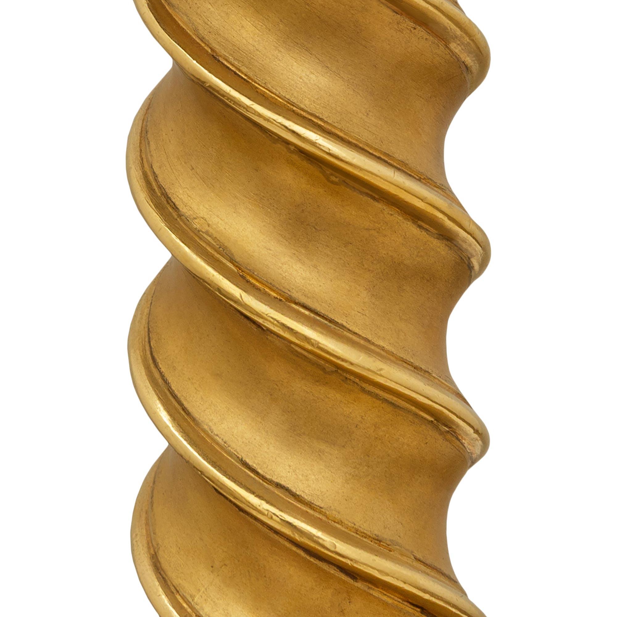 Table d'appoint Florentine du 19ème siècle en bronze doré et marbre Pietra Dura en vente 1