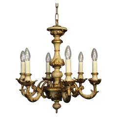 Vintage Florentine 6-Light Polychrome Chandelier
