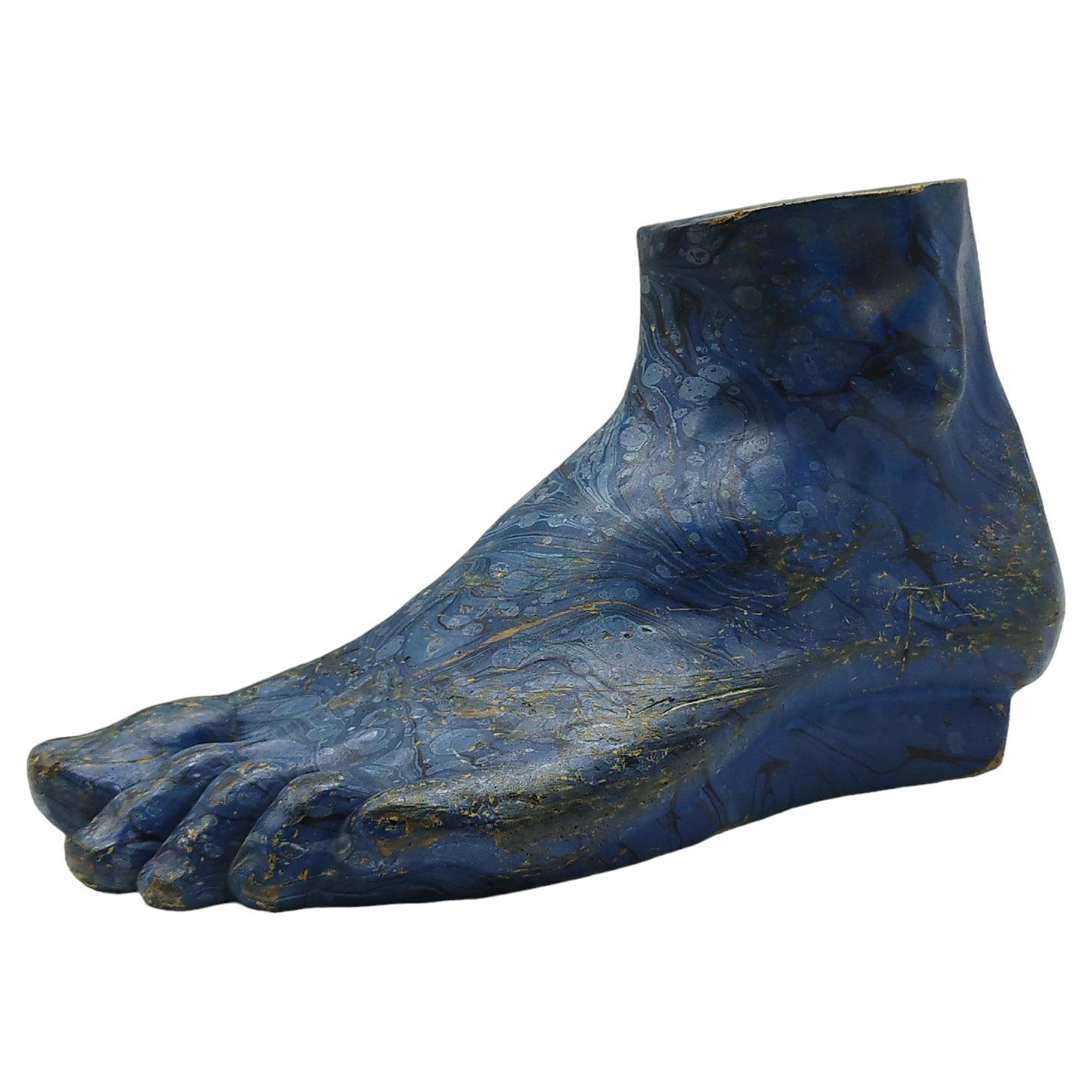 Florentine Art Scagliola "Foot" Sculpture, Italy 1950s For Sale