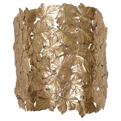 Florentine Brass Leaves Fan for Lampshade