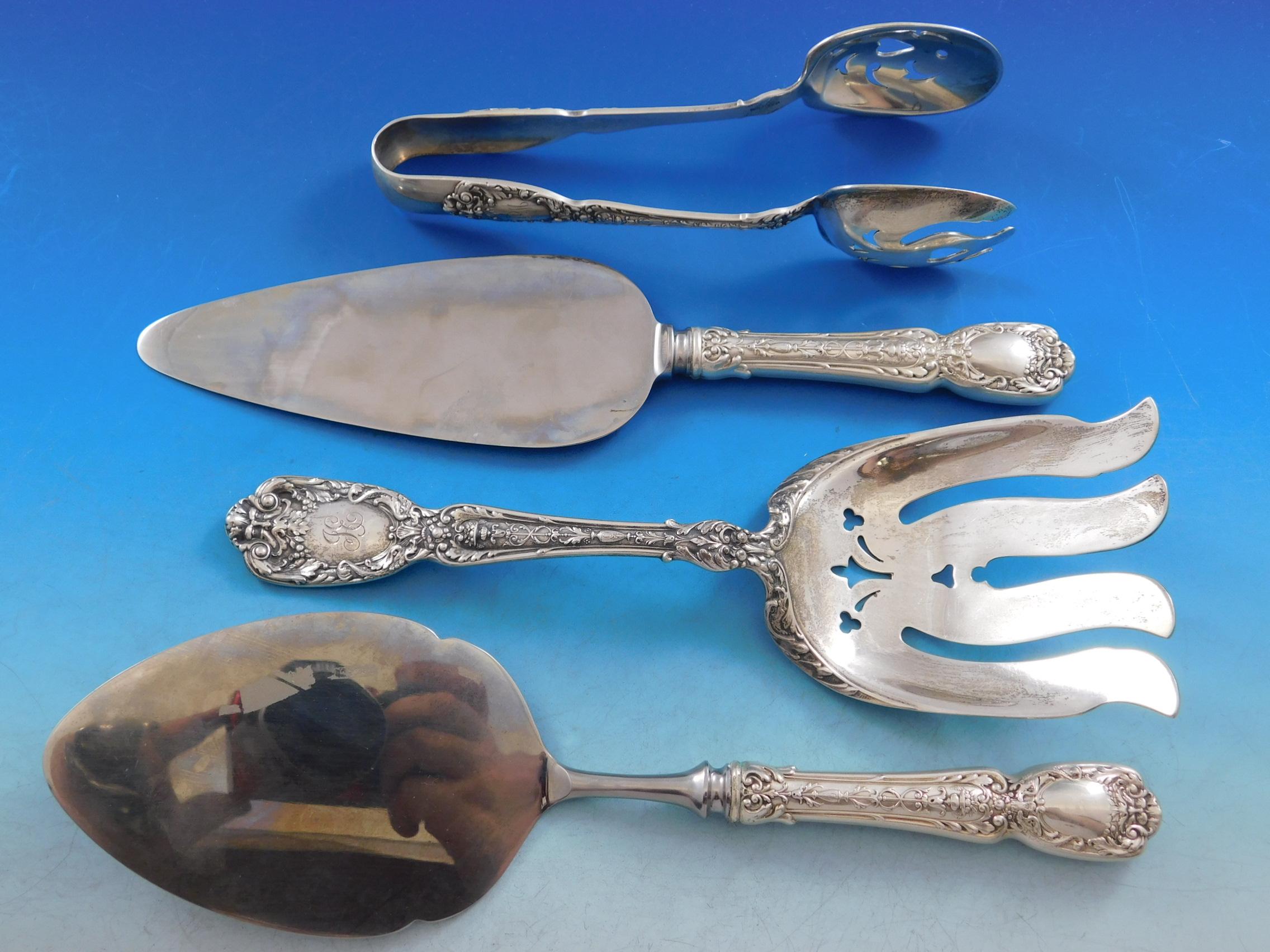 Florentine by Gorham Sterling Silver Flatware Service with Provenance 426 Pieces For Sale 4