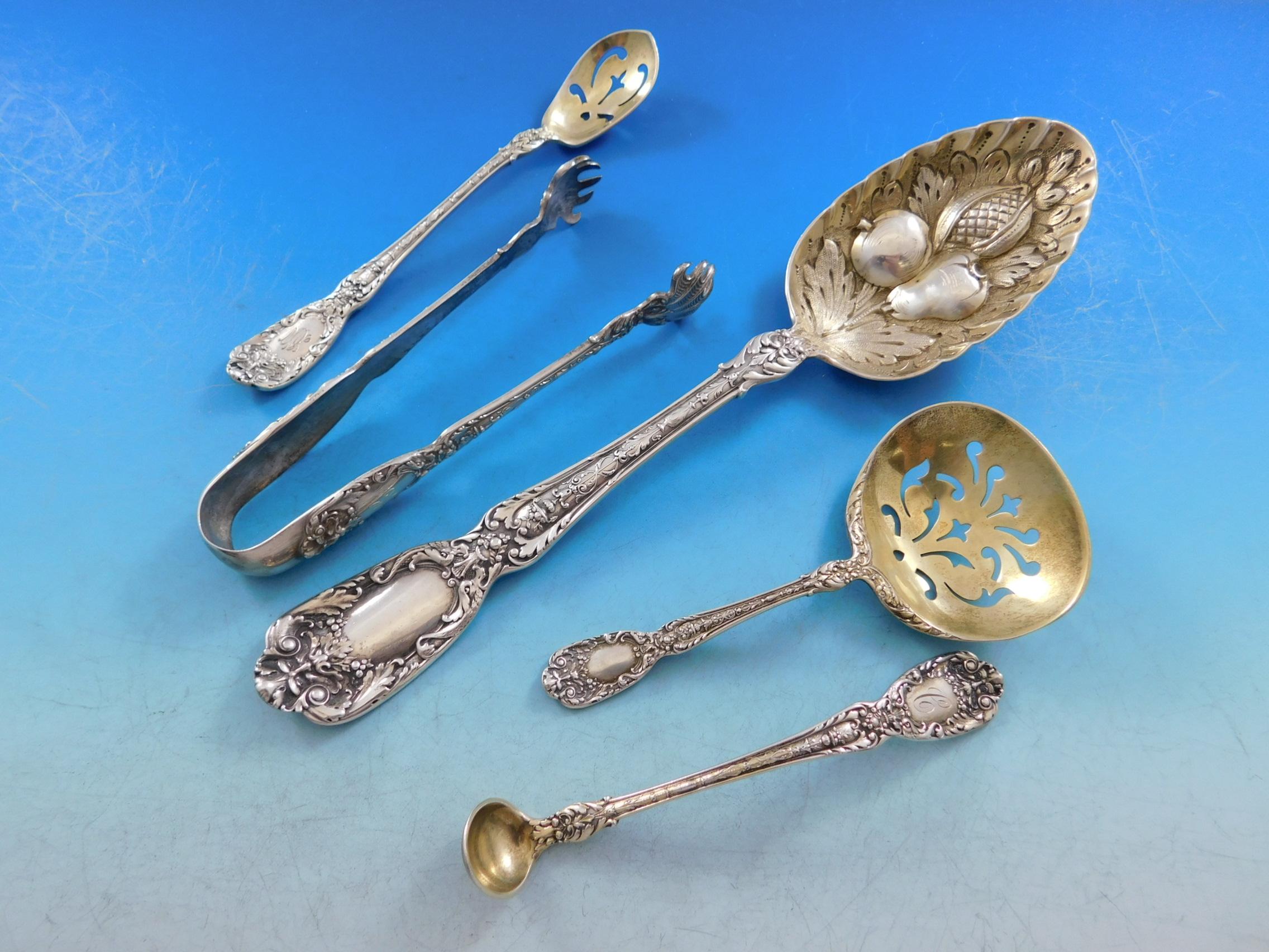 Florentine by Gorham Sterling Silver Flatware Service with Provenance 426 Pieces (service de couverts en argent sterling) en vente 6