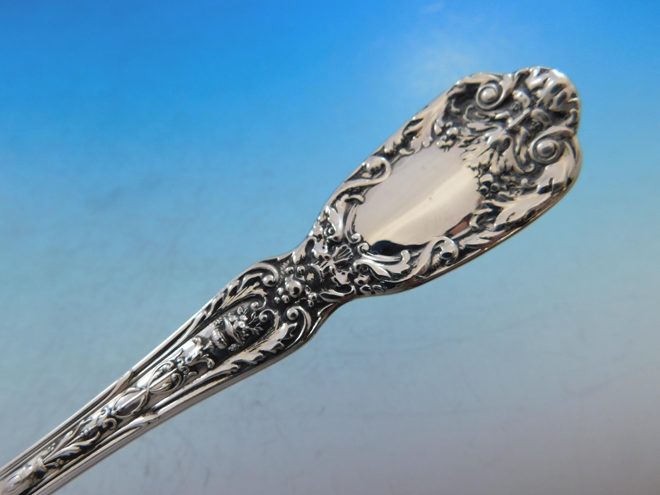 Argent sterling Florentine by Gorham Sterling Silver Flatware Service with Provenance 426 Pieces (service de couverts en argent sterling) en vente