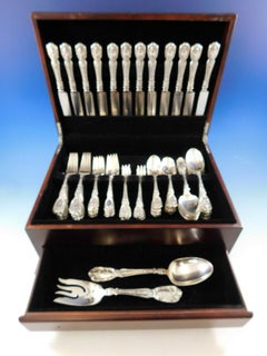 Florentine by Gorham Sterling Silver Flatware Set for 12 Service 74 Pcs Figural
