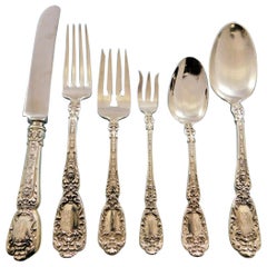 Florentine by Gorham Sterling Silver Flatware Set for 12 Service 74 Pcs Figural