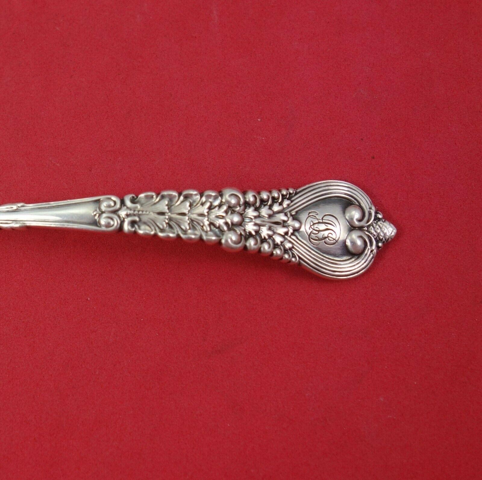 Sterling silver dessert fork, 6