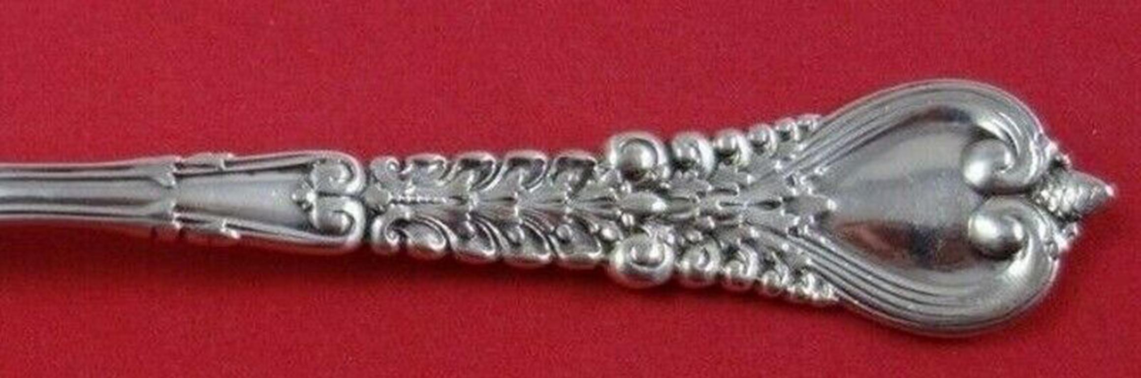 Soßenkelle aus Sterlingsilber, geriffelt, 7 1/4