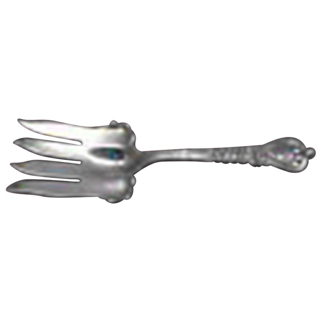 Florentine par Tiffany 
Co. Fourchette de service à poisson en argent sterling à 4 dents