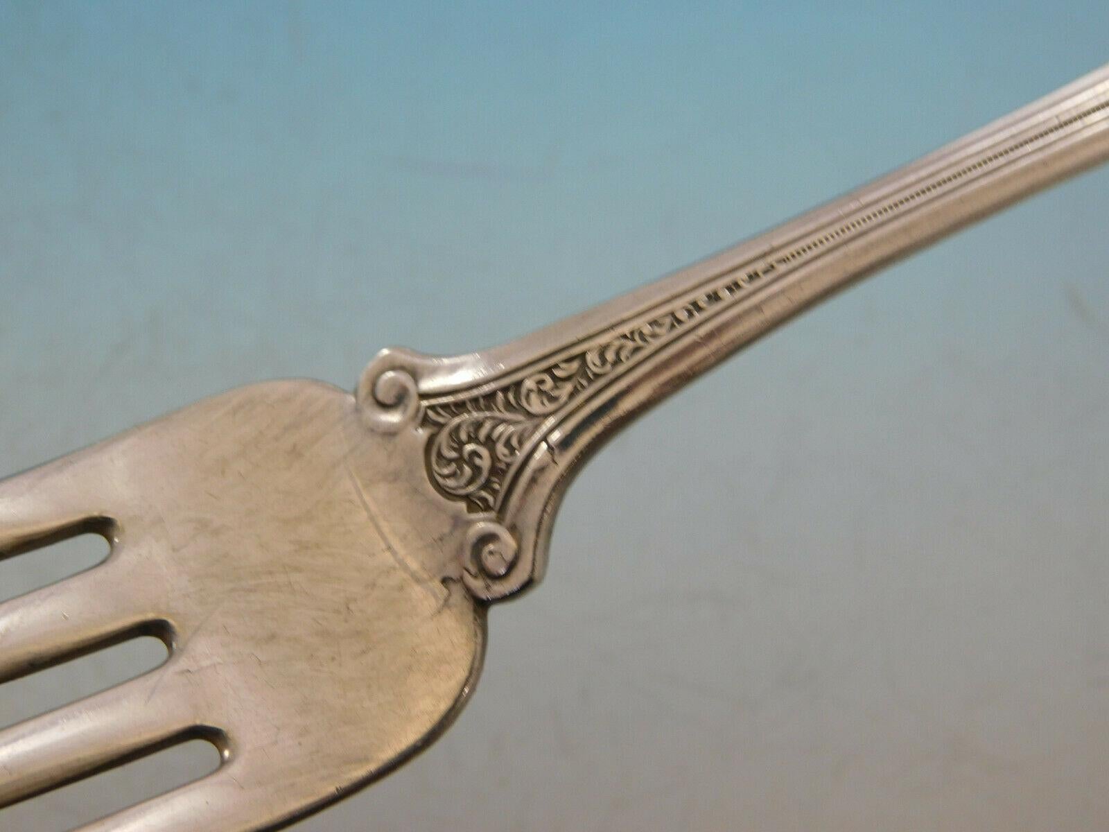 Florentine by Wendt Sterling Silver Flatware Service Set 65 Pcs Antique 8