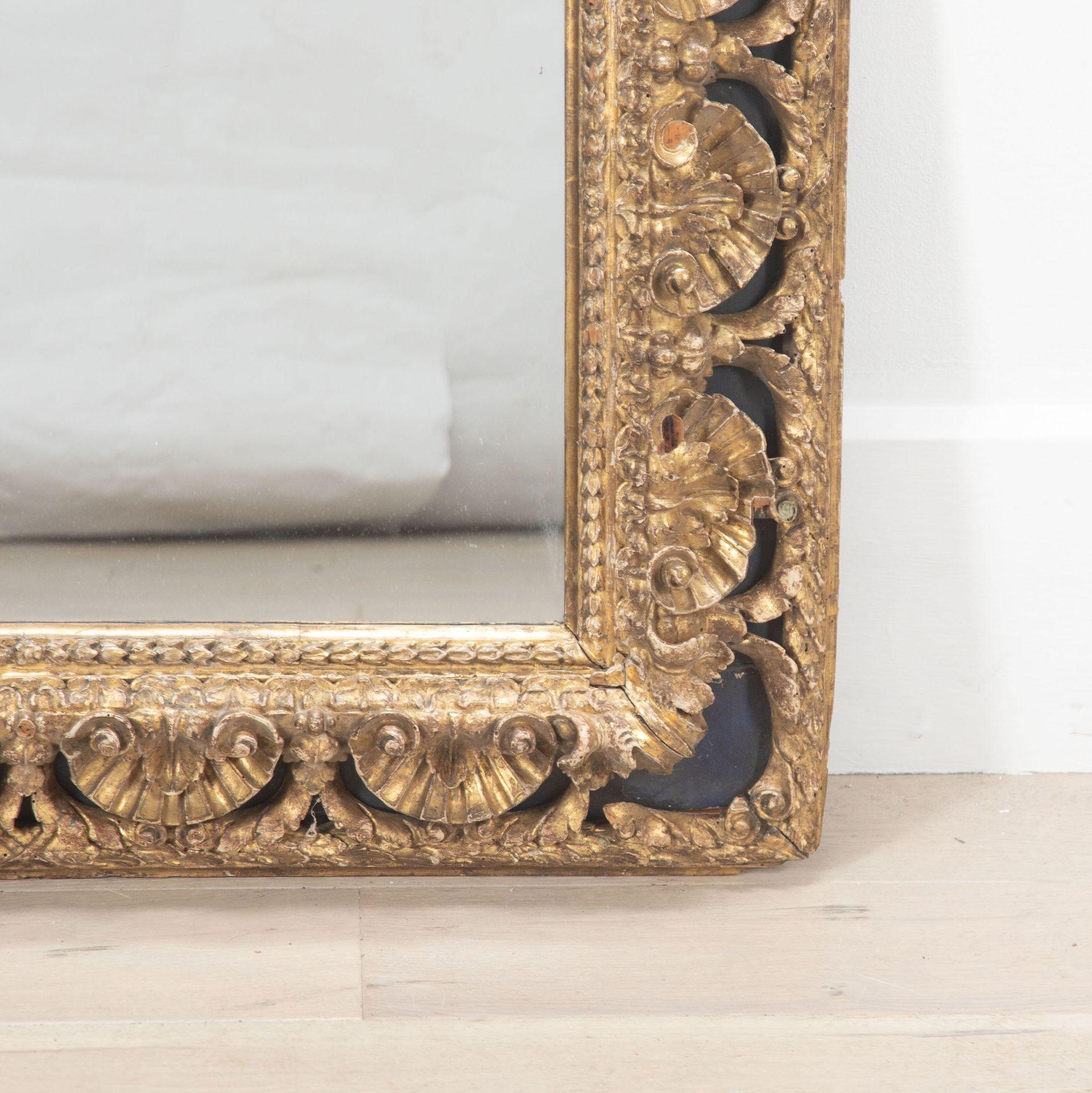 Giltwood Florentine Carved and Gilded Mirror For Sale