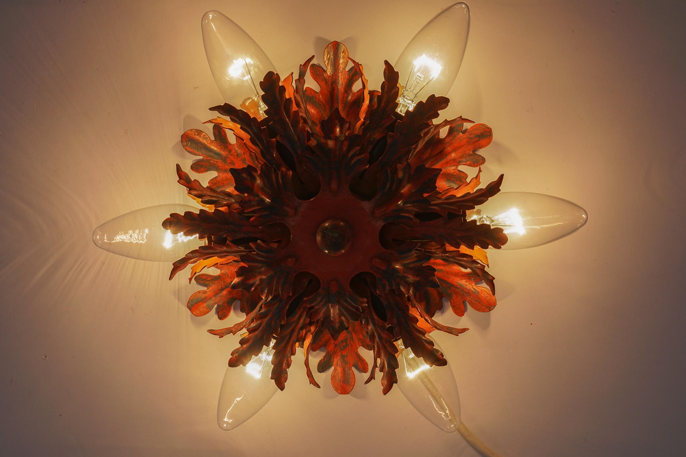  Florentine Ceiling Lamp by Banci Firenze, 1960s For Sale 1