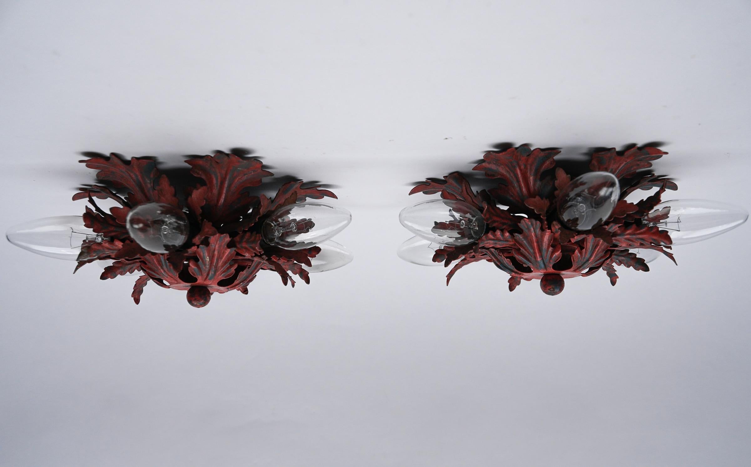  Florentine Ceiling Lamp by Banci Firenze, 1960s For Sale 2