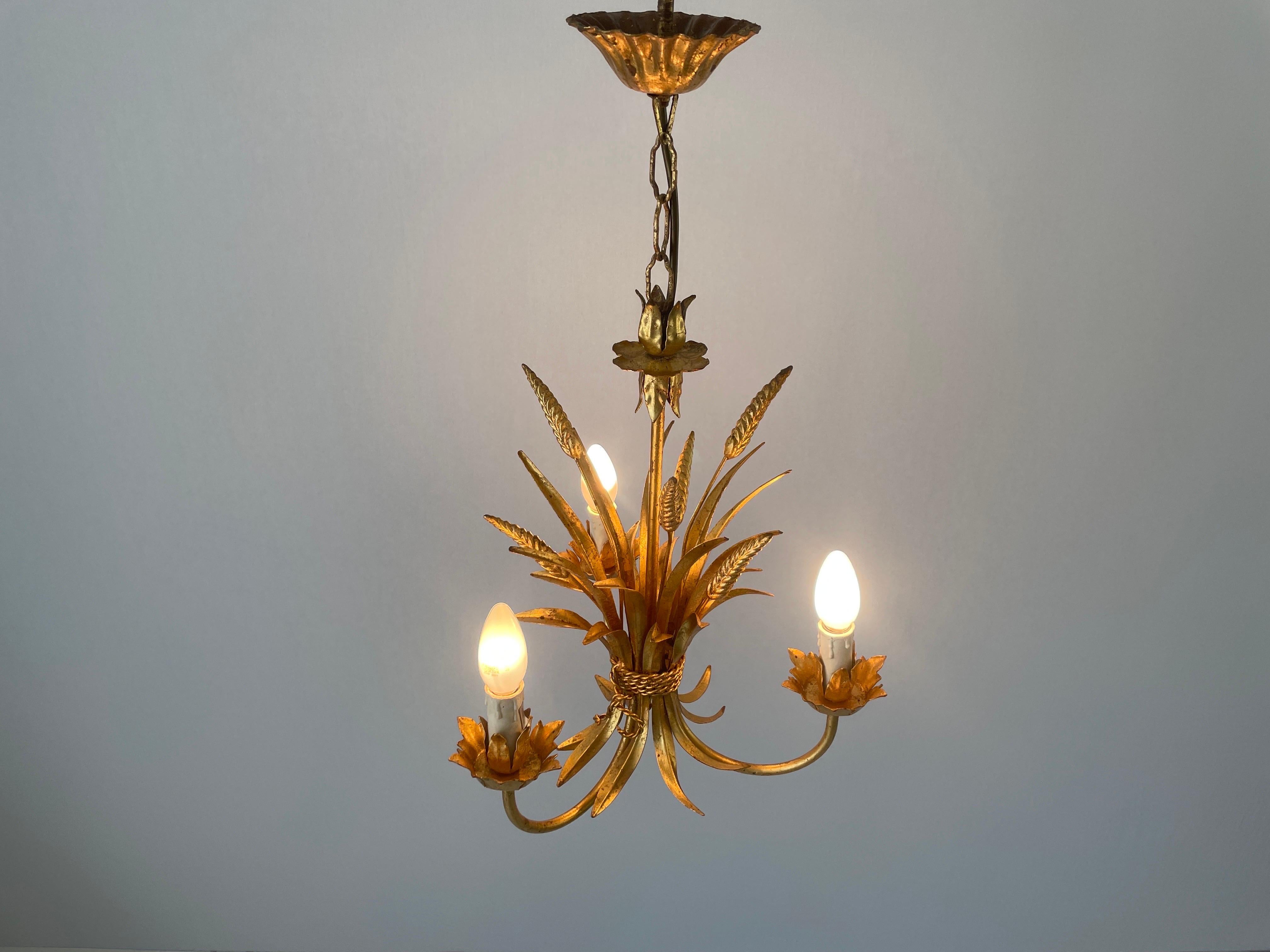 Lampada da soffitto Florentine di Hans Kögl, anni '70, Germania in vendita 7