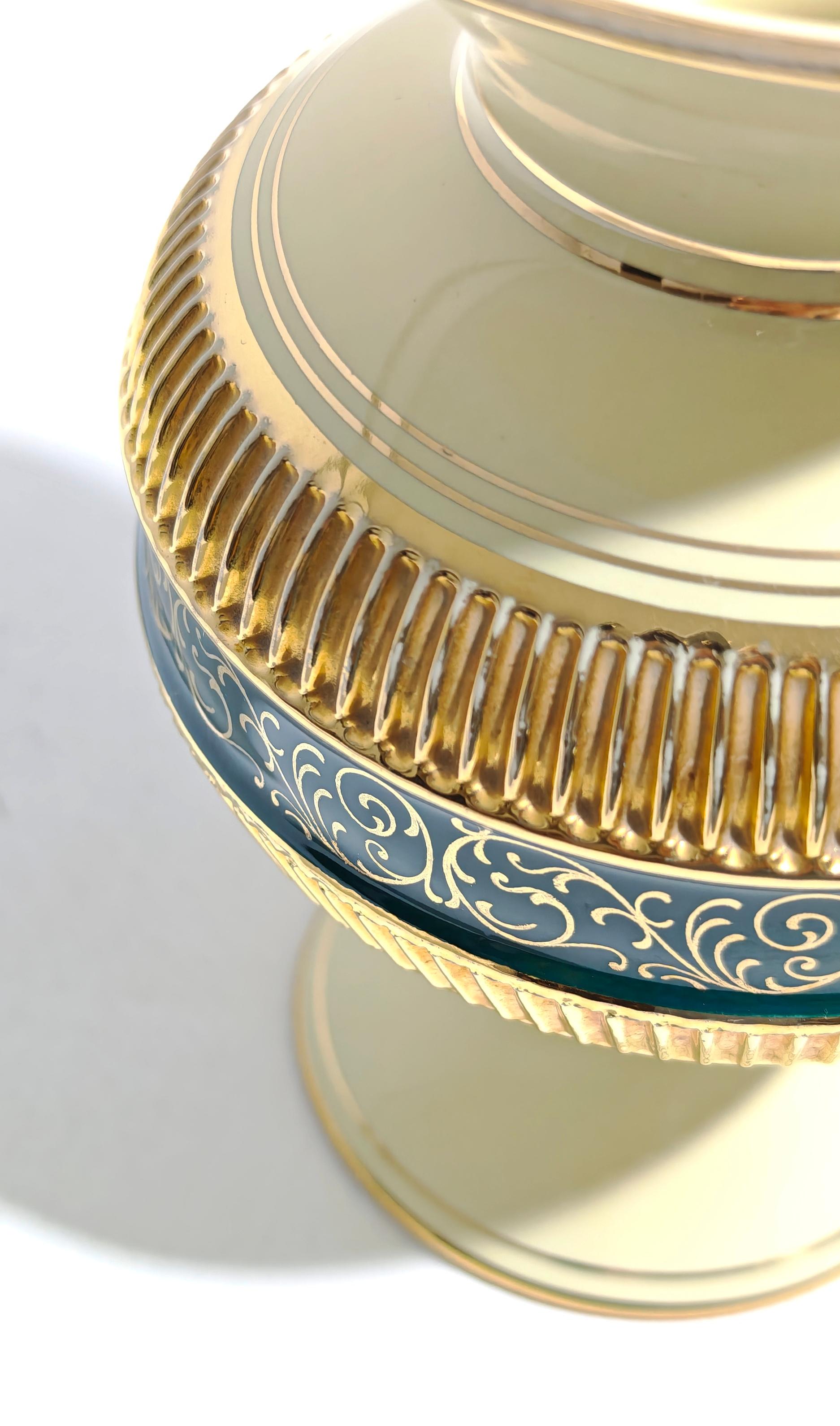 Florentine Ceramic Vase Design Italian Production 1920s. For Sale 9