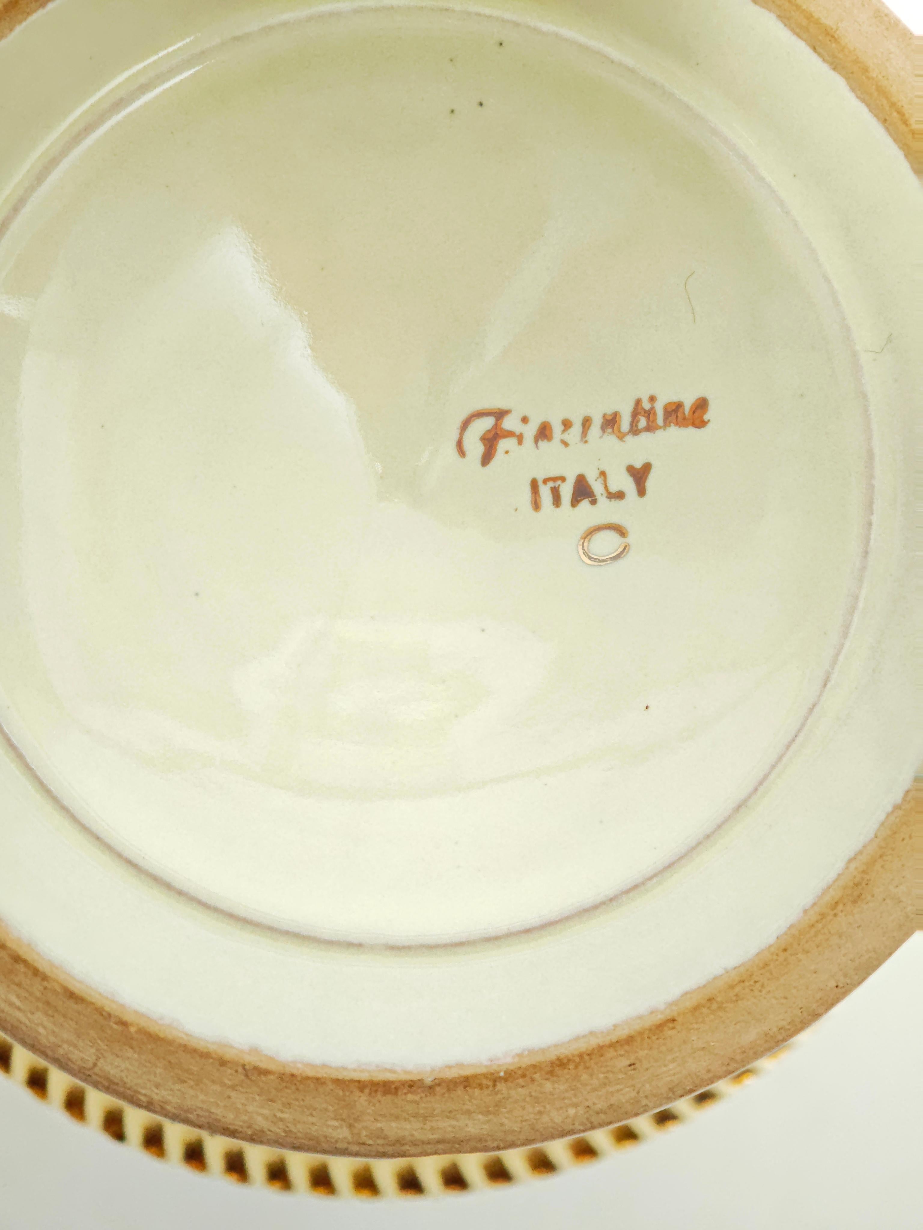 Other Florentine Ceramic Vase Design Italian Production 1920s. For Sale