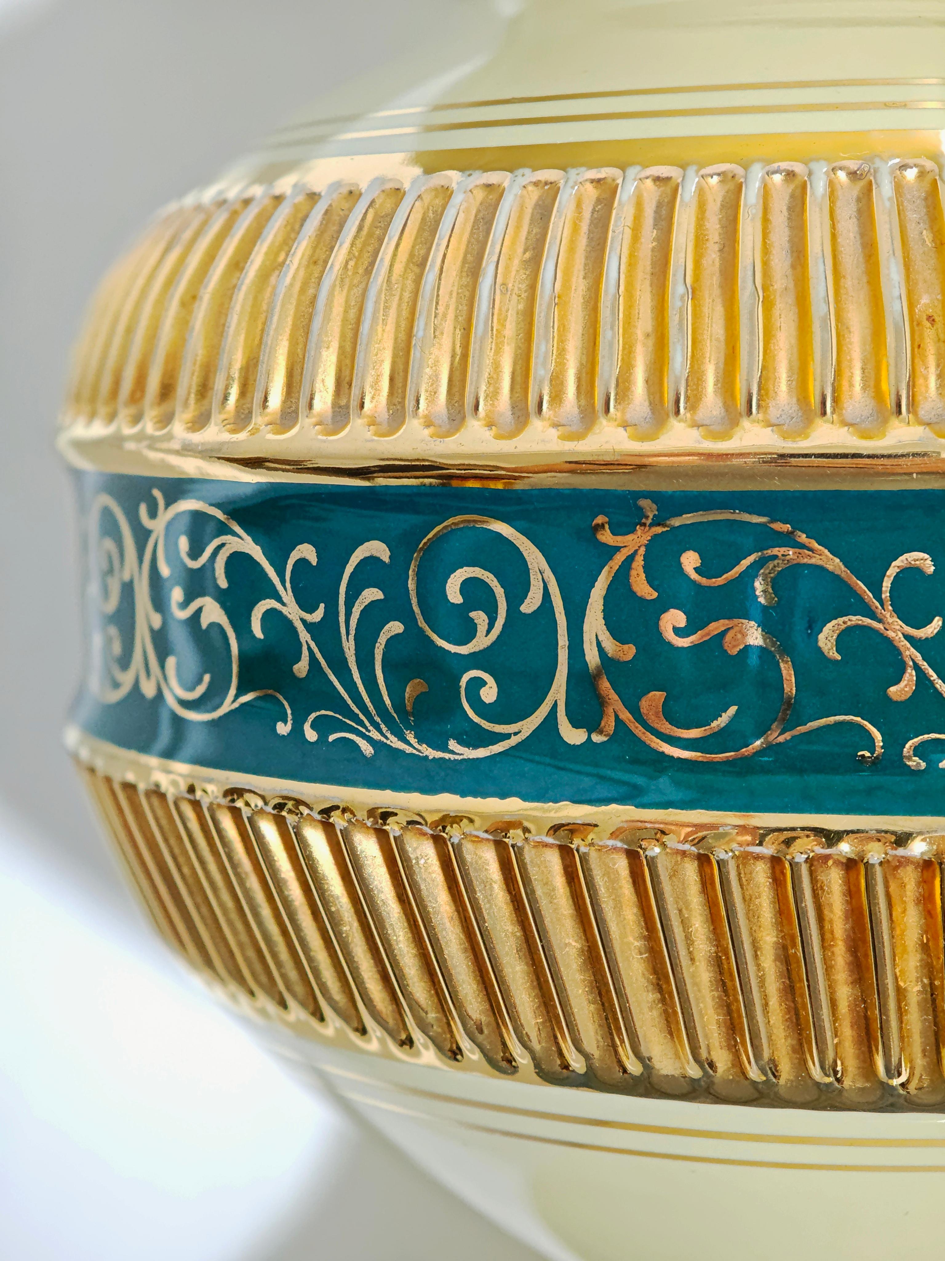 Florentine Ceramic Vase Design Italian Production 1920s. For Sale 1