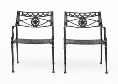 Poltrone in alluminio pressofuso realizzate da artigiani Florentine, coppia